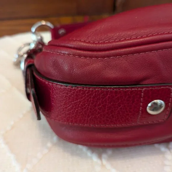 Coach Zoe Red Leather Hobo - Picture 8 of 13